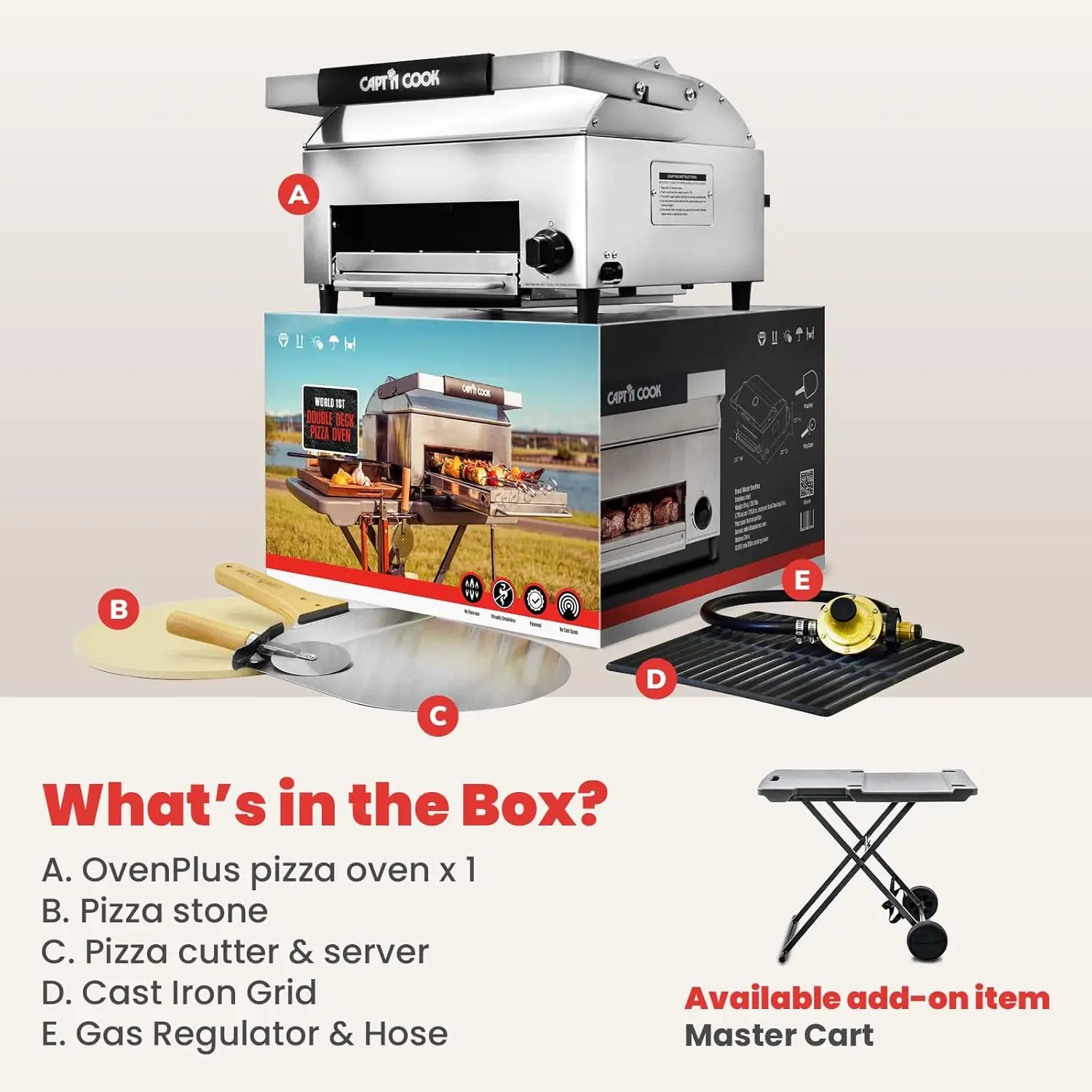 Pizza Oven Outdoor Gas Pizza Oven, Portable Propane Pizza OvenSmokeles