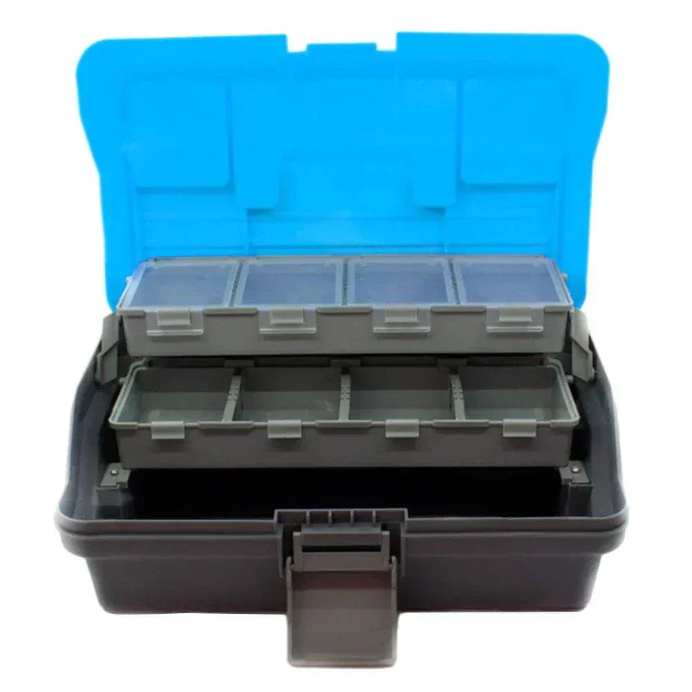  Folding Fishing Tackle Box Portable Fishing Gear Box Multipurpose Fishing Case