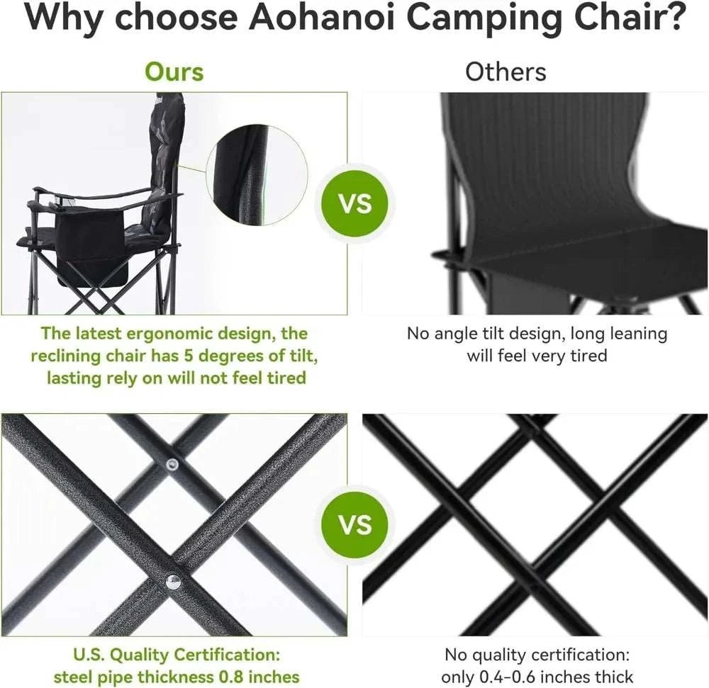 Camping Chairs Outdoor Folding Chairs 2 Pack