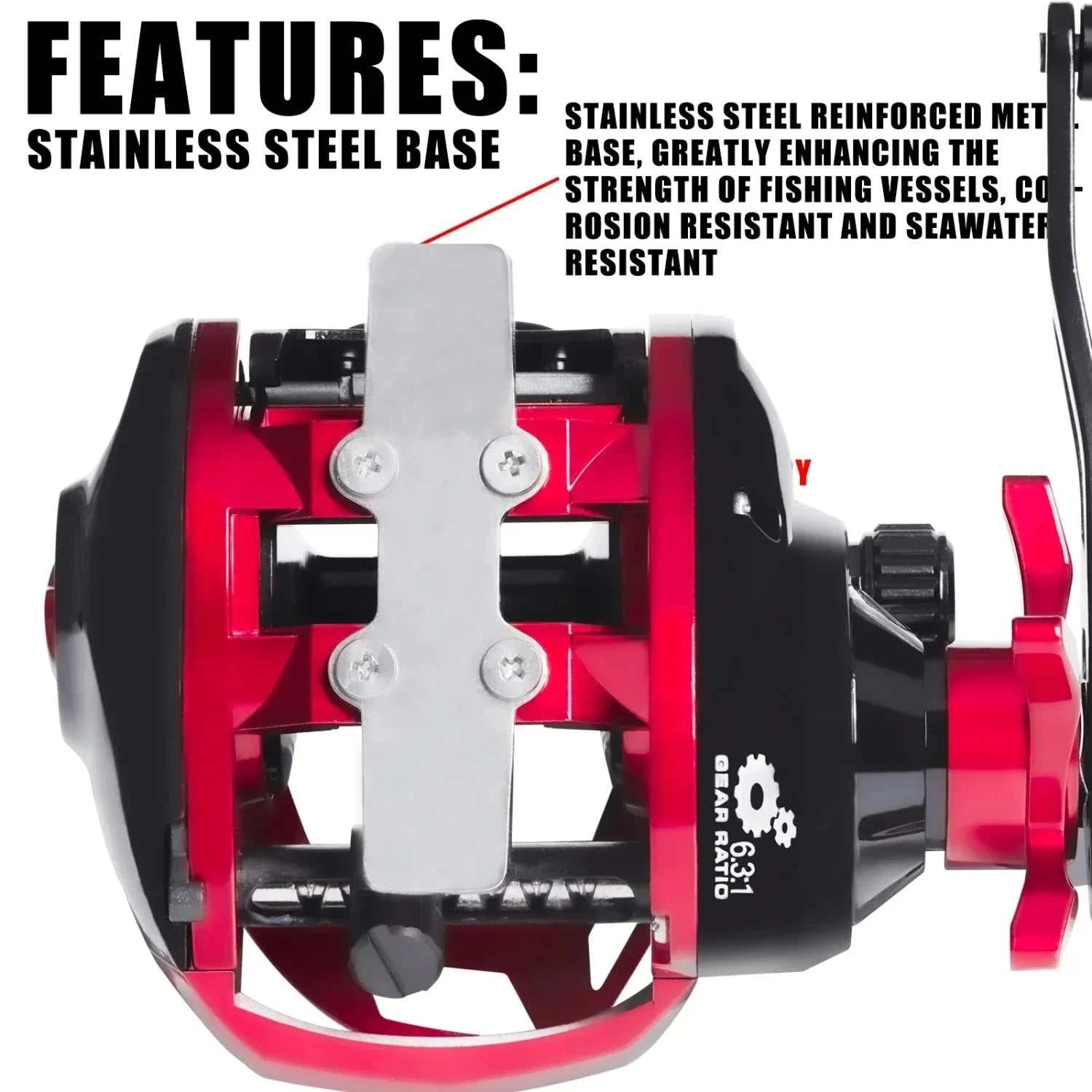 Sea Fishing Large Baitcasting Fishing Reel Saltwater 