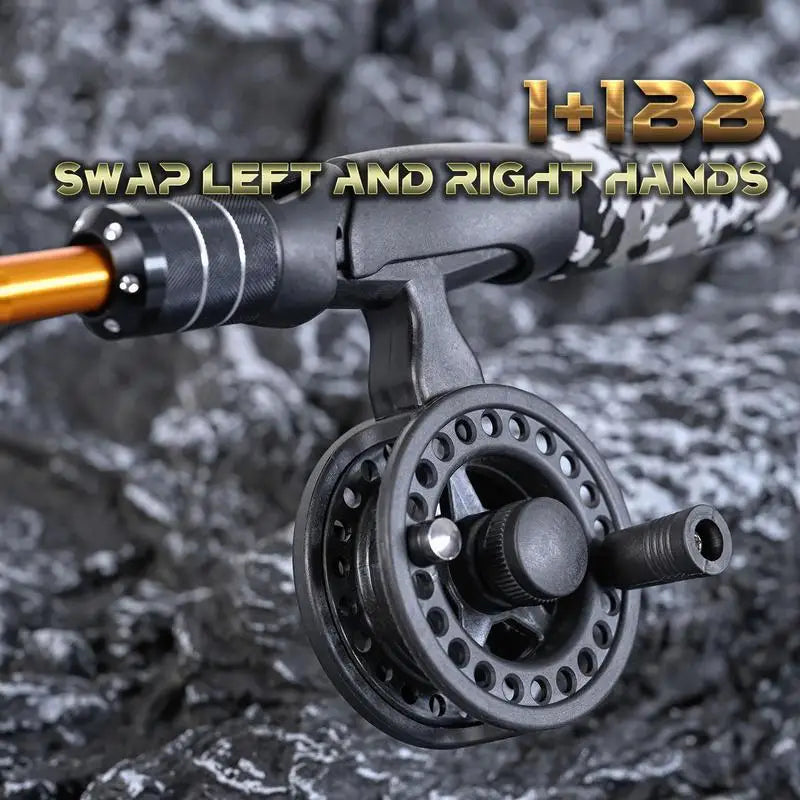 Winter Fishing Rod Set Outdoor Sports Mini Feeder Telescopic 
