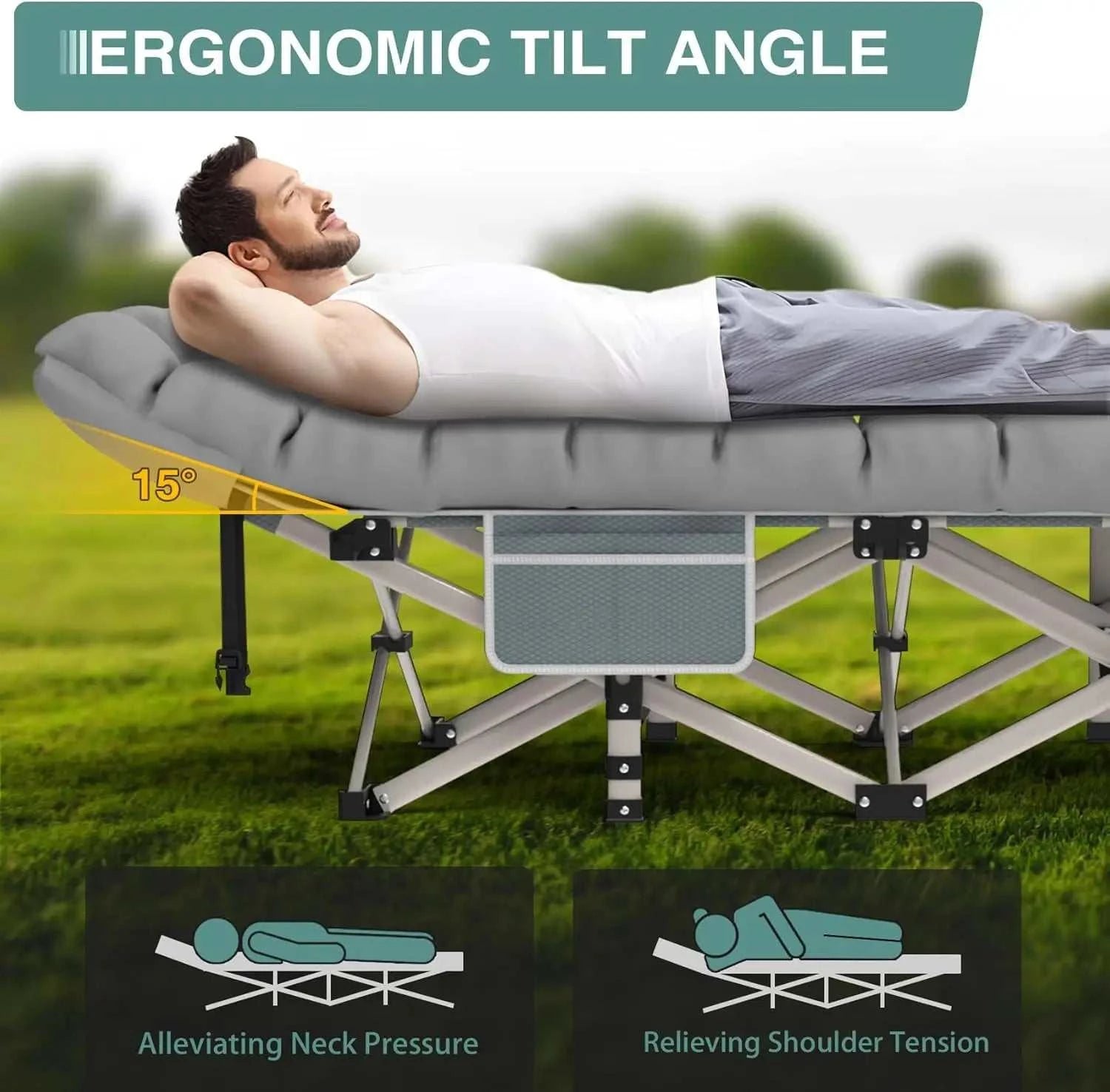 Mattress Outdoor Heavy Duty Cot Bed