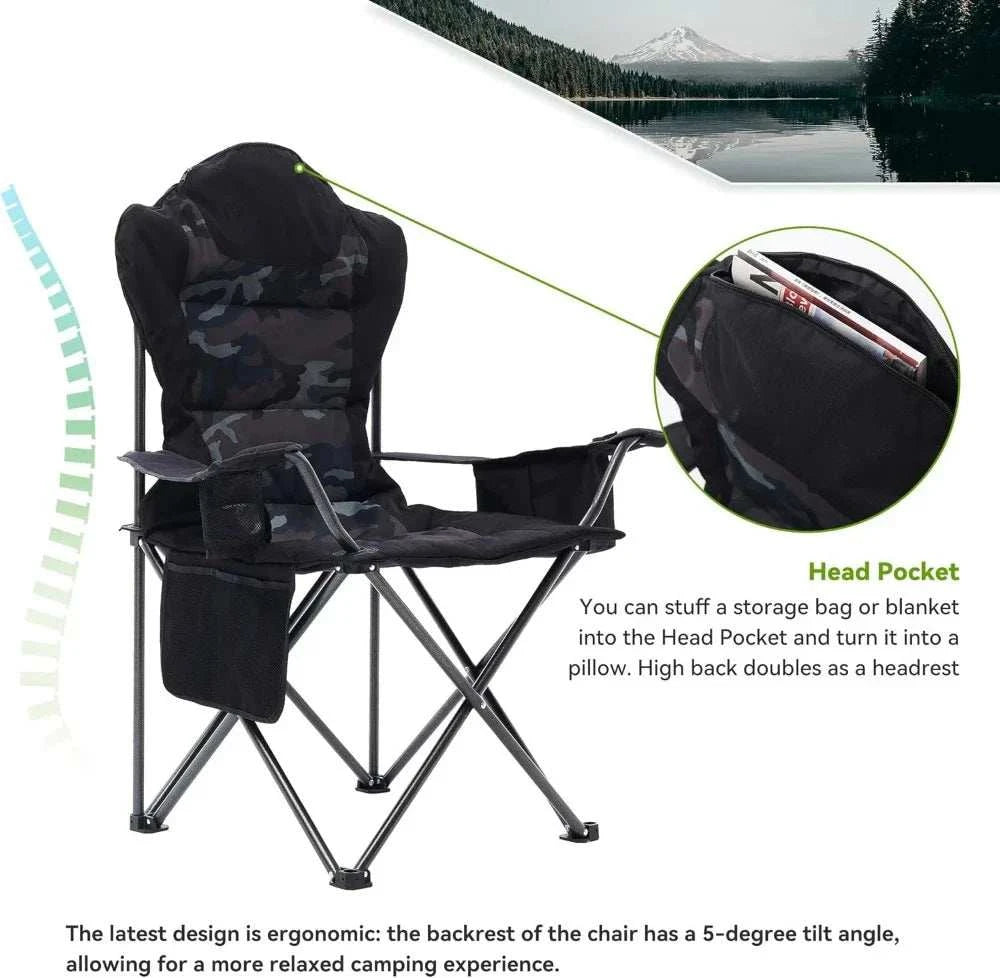 Camping Chairs Outdoor Folding Chairs 2 Pack
