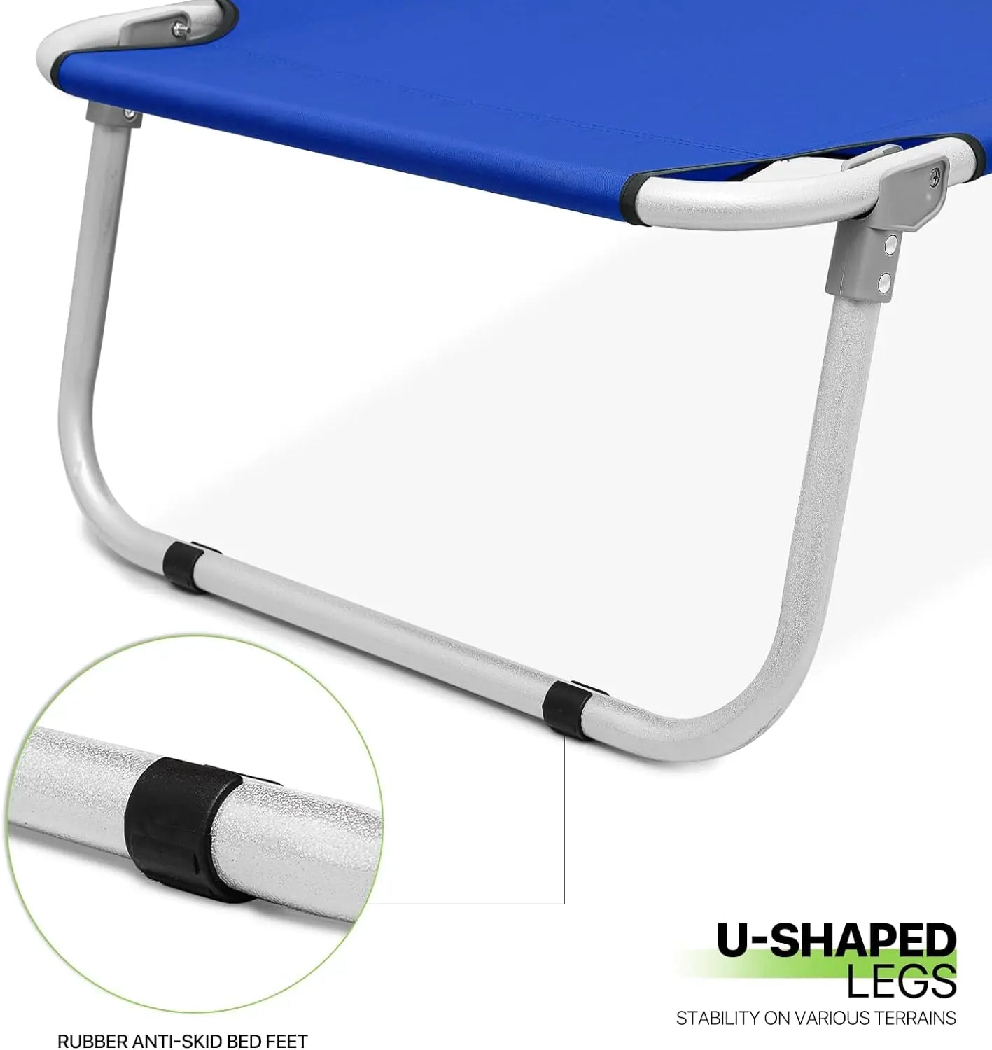 Camping Bed Cot + Free Storage Bag- 5 Colors