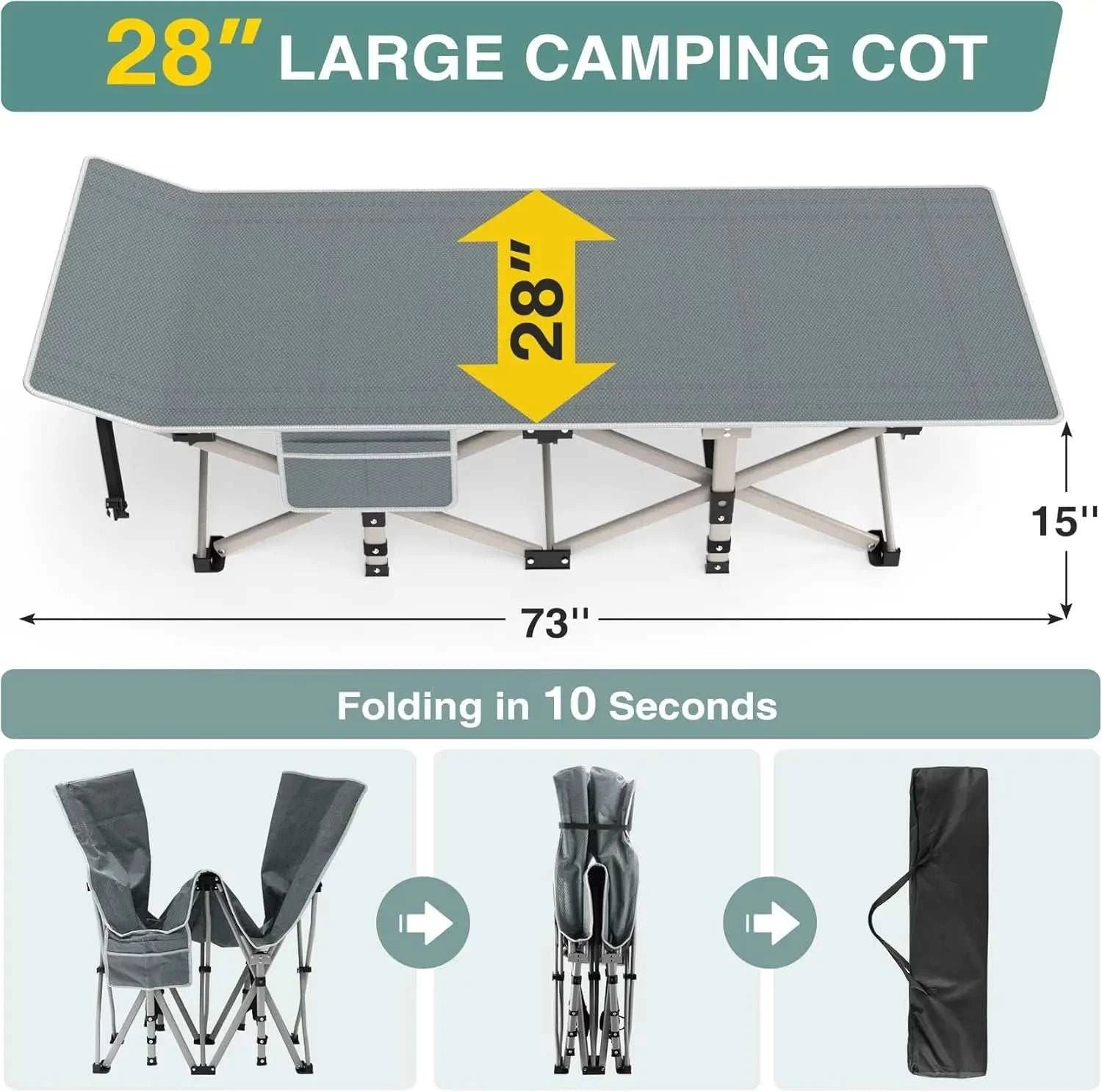 Mattress Outdoor Heavy Duty Cot Bed