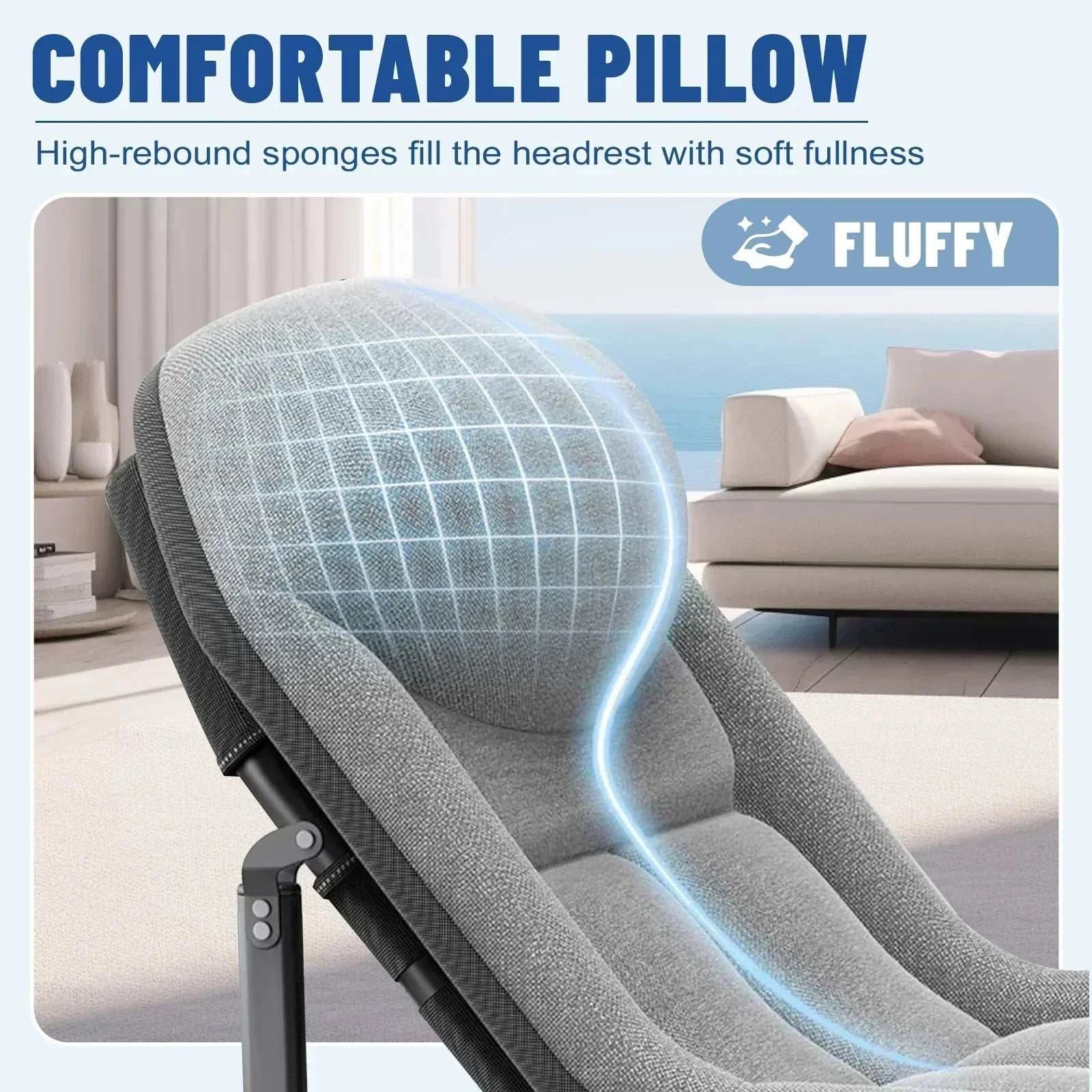 Adults 6 Positions Portable & Foldable Bed