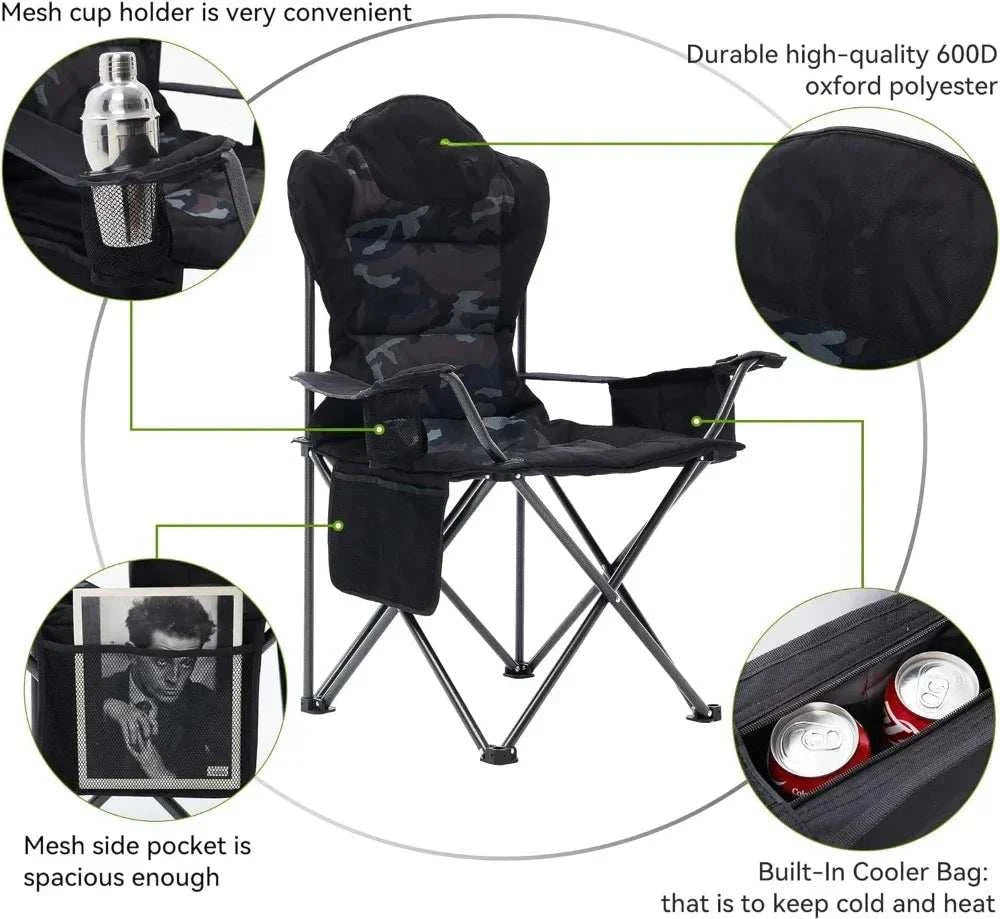 Camping Chairs Outdoor Folding Chairs 2 Pack