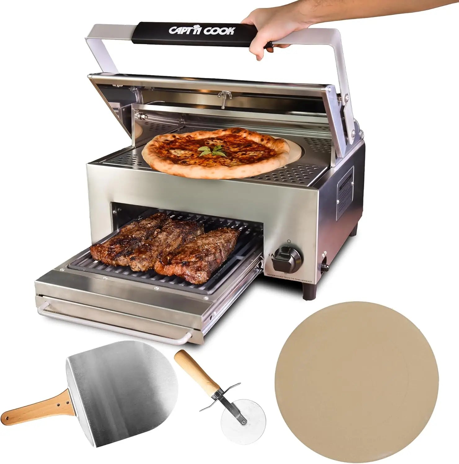 Pizza Oven Outdoor Gas Pizza Oven, Portable Propane Pizza OvenSmokeles