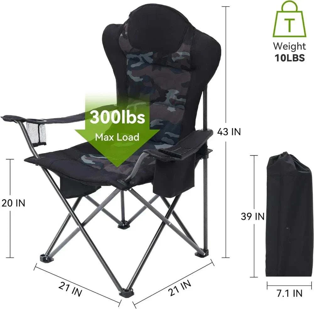 Camping Chairs Outdoor Folding Chairs 2 Pack