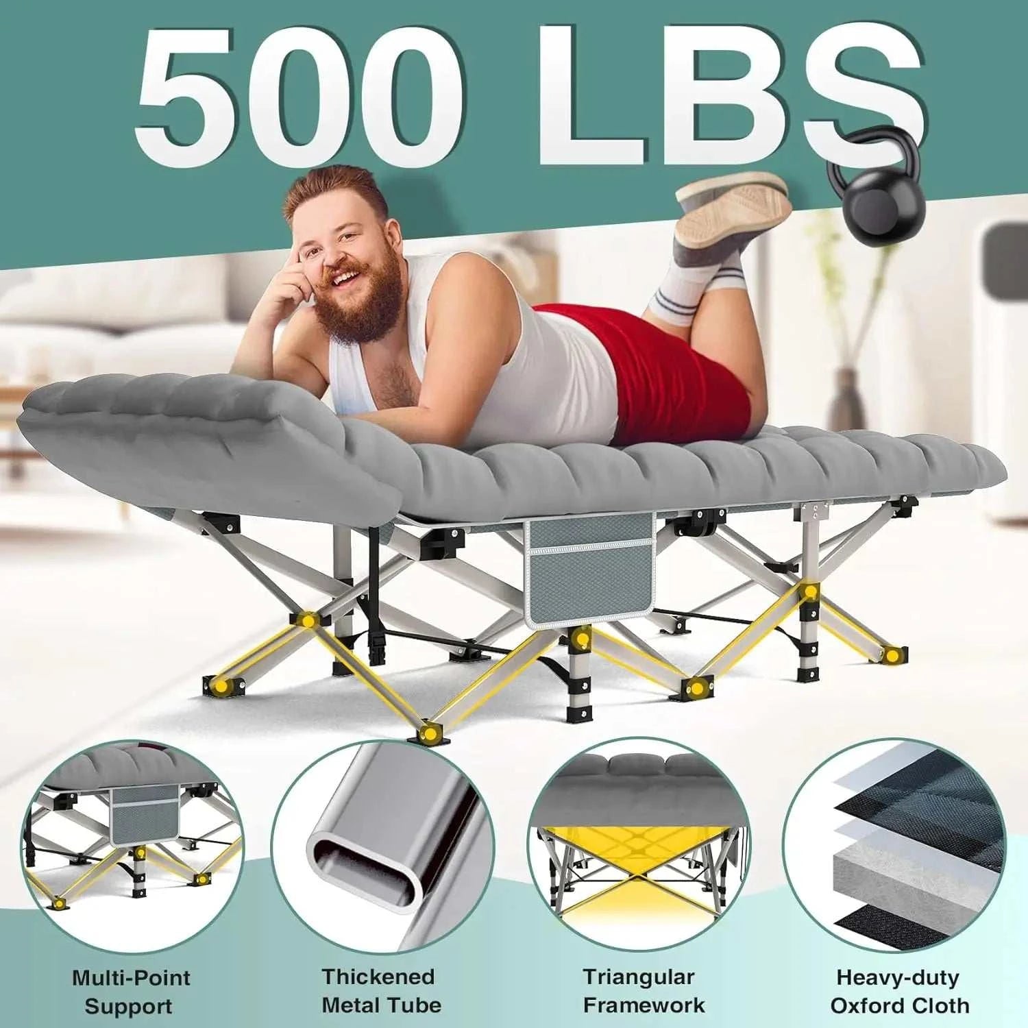 Mattress Outdoor Heavy Duty Cot Bed