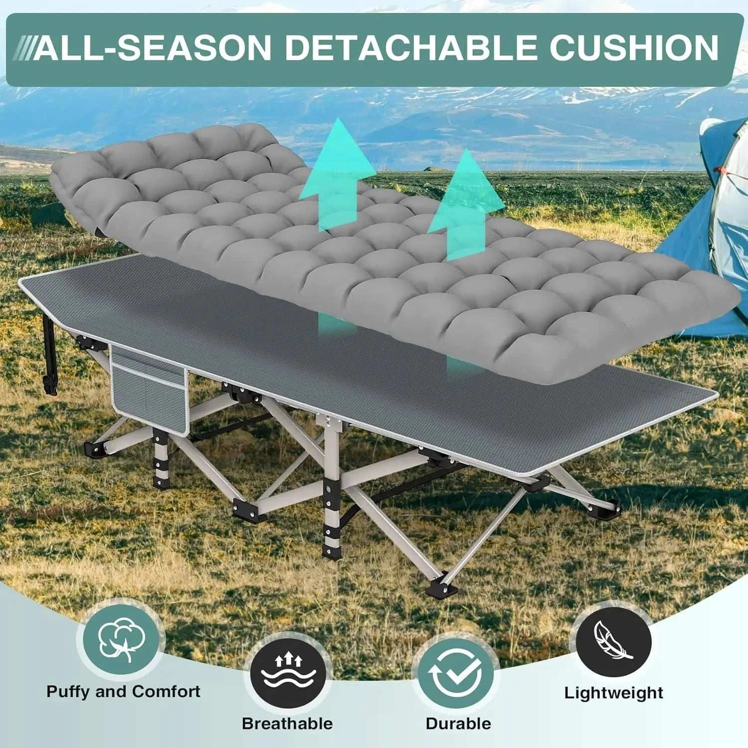 Mattress Outdoor Heavy Duty Cot Bed