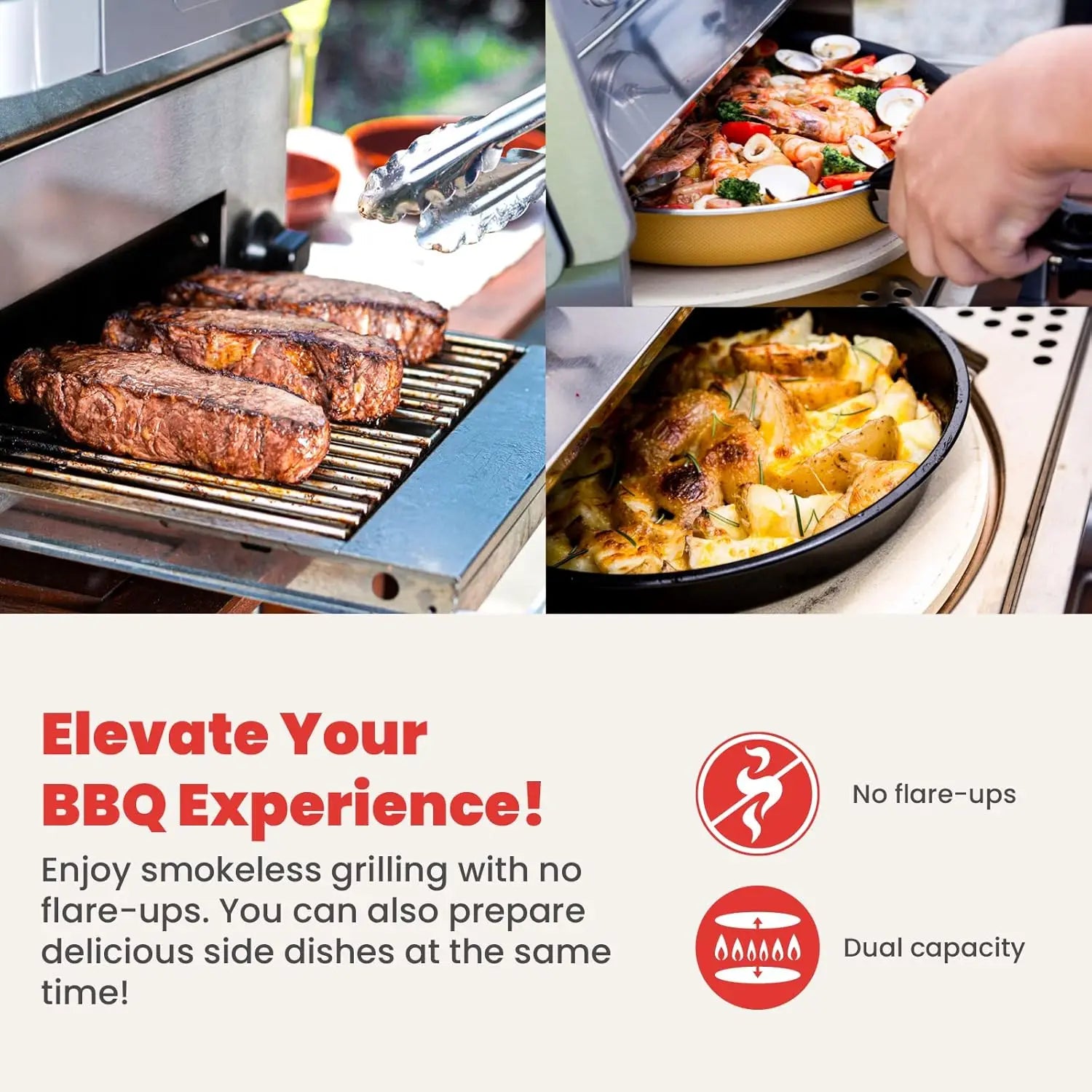 Pizza Oven Outdoor Gas Pizza Oven, Portable Propane Pizza OvenSmokeles